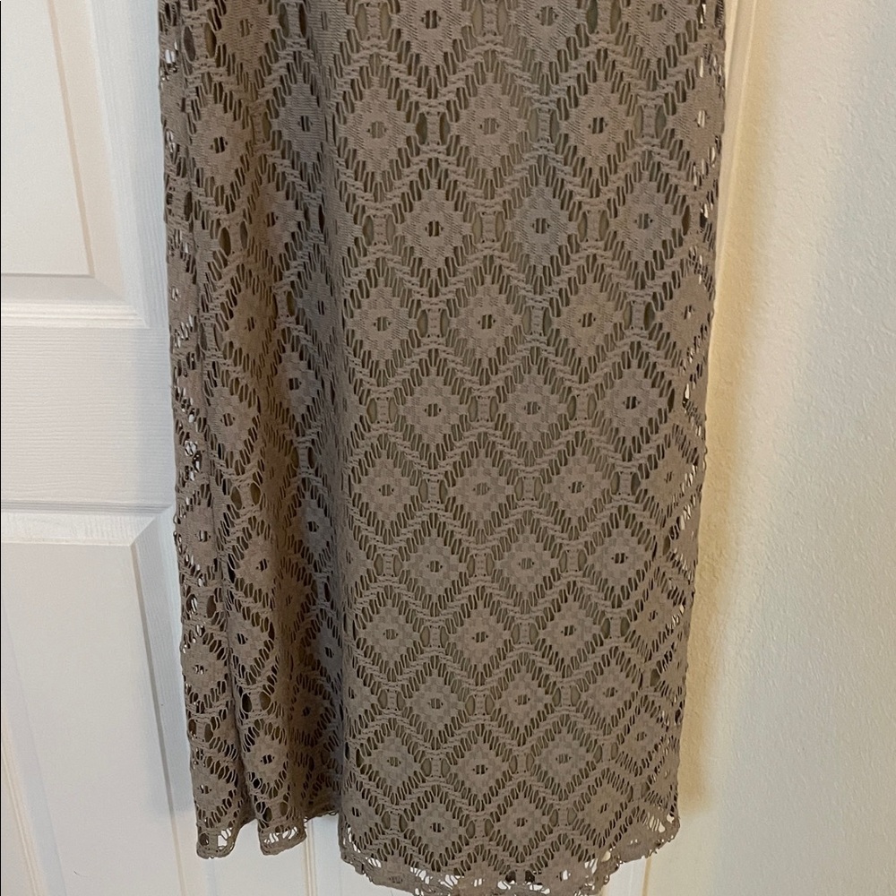 Sharagano Sz 6 Lace Patterned Maxi Dress - Picture 10 of 10
